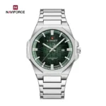 Naviforce 9245 Ch Silver Green For Men