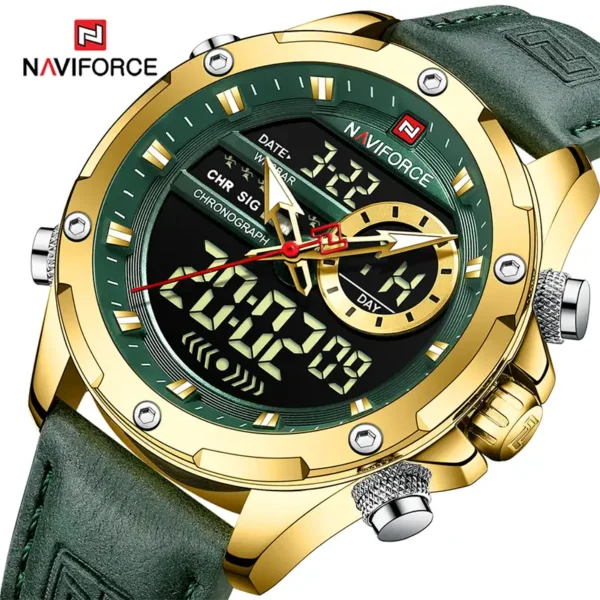Naviforce NF 9208 Gold Green