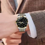 Poedagar 836 CH Gold Black For Men 01