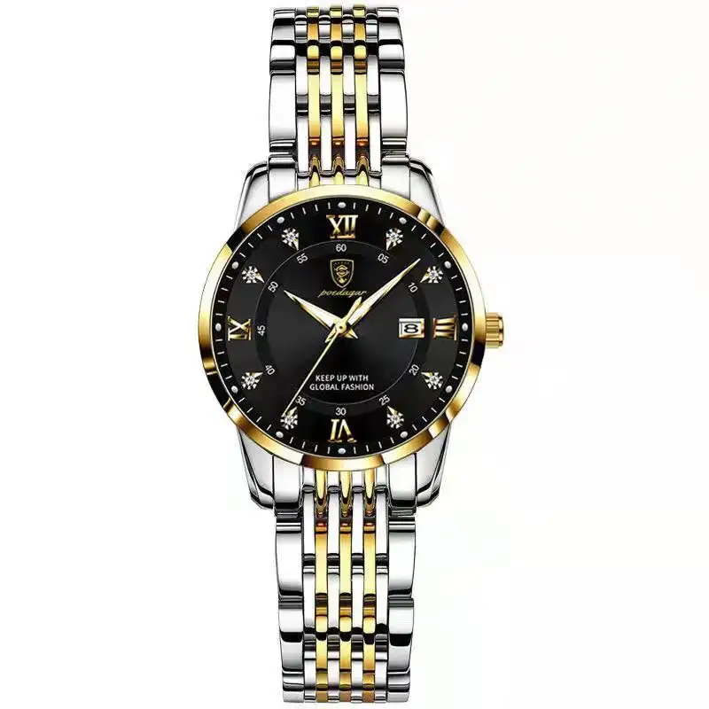 Poedagar 836 CH Gold Black For Women Poedagar 836 CH Gold Black For Women