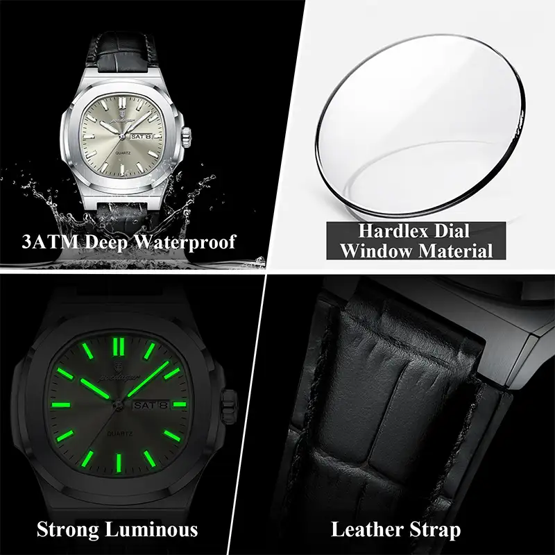 Poedagar 853 L Black Silver Gray 05