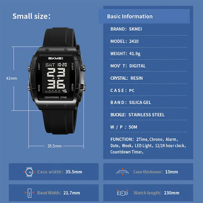 Skmei 2410 Black For Womens Watch 02