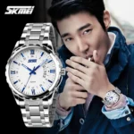 Skmei 9069 Silver Blue 01