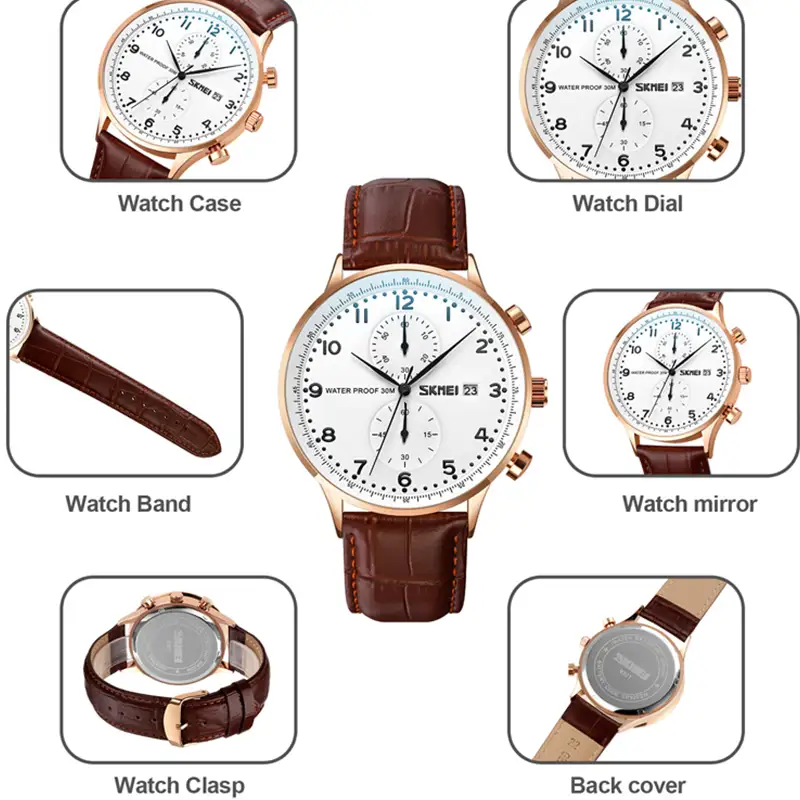 Skmei 9301 L Brown White 02