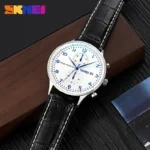 Skmei 9301 L Brown White Blue 02